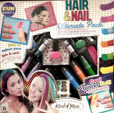 Set creativ pentru vopsit unghiile si parul Lioness