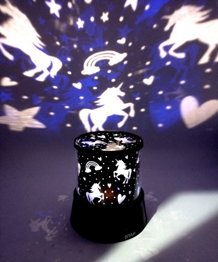 Proiector cu LED pentru camera copilului Unicorn