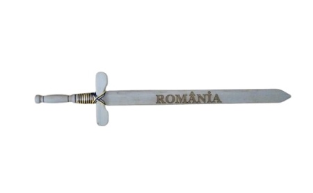Sabie lemn cu iinscriptie Romania