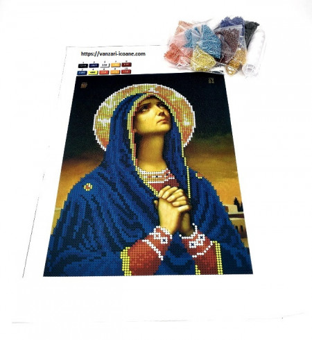 Goblen cu set margele si accesorii incluse pentru cusut