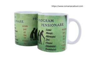 Cana ceramica Program Pensionare 330 ml