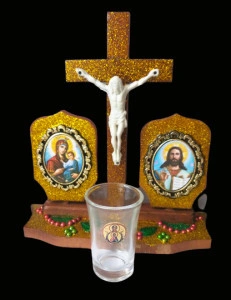 Candela cruce Rastignirea cu pahar detasabil