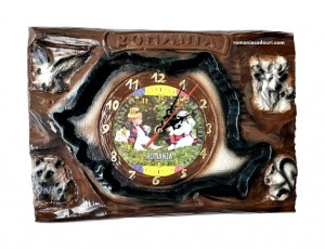 Ceas ceramic harta României