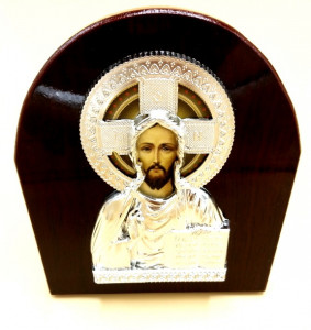 Icoana asimetrica Iisus Hristos binecuvantand