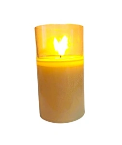 Lumânarea cu Led și efect de flacără reală Ivory