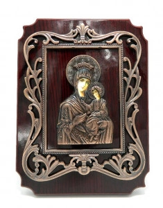 Icoana Icoana pe lemn din bronz pentru birou