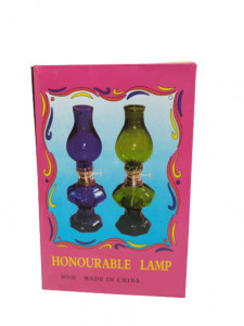 Candela sticla set 2 bucati
