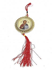 Medalion religioas auto cu iconite