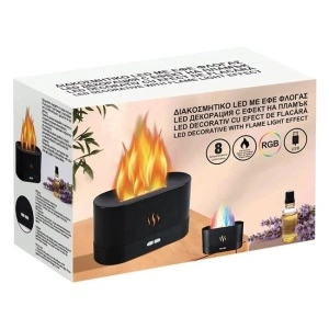 Odorizant Camera cu LED Efect de Flacara 8 Culori 