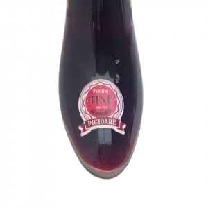 Sticla Forma De Pantof cu vin rosu 1