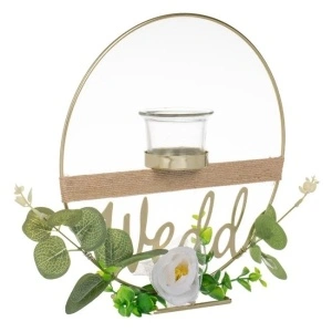Suport Decorativ Auriu cu Pahar