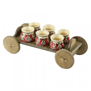 Caruta cu 6 canite din ceramica