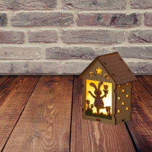 Casuta din Lemn Decorativa de Paste