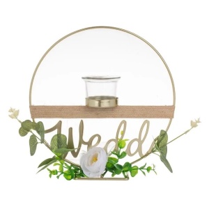 Suport Decorativ Auriu cu Pahar 
