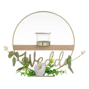 Suport Decorativ Auriu cu Pahar 