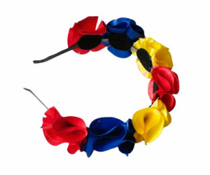 Bentita coronita 7 flori artificiale trandafiri 1