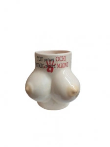 Cana personalizata cu sani  si mesaj