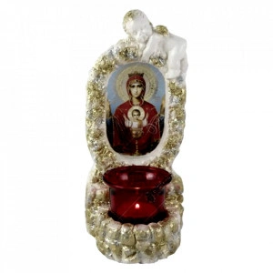 Candela din ipsos Maria si pruncul si ingeras