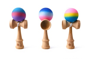 Kendama USA 18x7 cm – Joc de Îndemânare din Lemn Natural