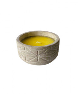 Lumanare in ghiveci ceramic