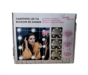 Set 10 becuri LED pentru oglinda dama