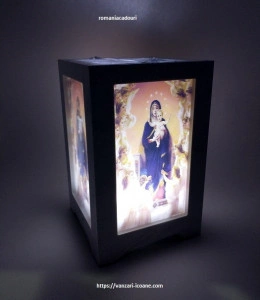 Veioza religioasa cu icoane 3D si led