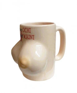 Cana personalizata cu sani  si mesaj haios