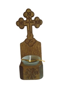Candela cruce lemn de tei