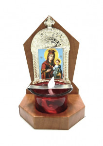 Candela Ortodoxa cu pahar tip troita din lemn