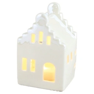 Casuta decorativa din ceramica cu led 10 CM
