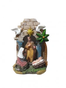Ornament rasina cu led Nasterea Domnului