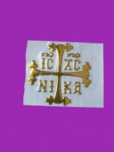 Semn religios adeziv auriu auto