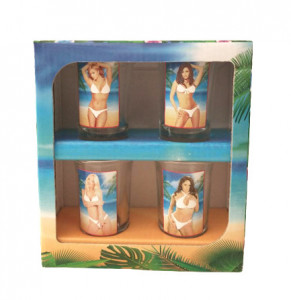 Set 4 pahare termice Design Erotic Femei