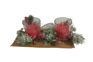 Set candele ornament iarna
