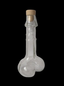 Sticla amuzanta palinca in forma de penis