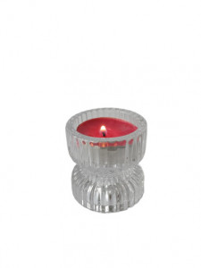 Suport lumanare din sticla 5x7.5cm