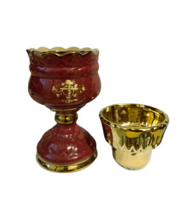Candela ceramica  rosie