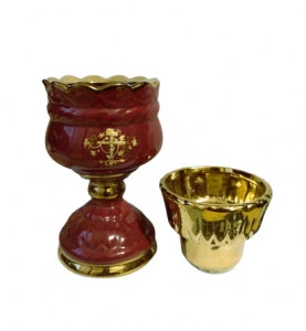 Candela ceramica  rosie