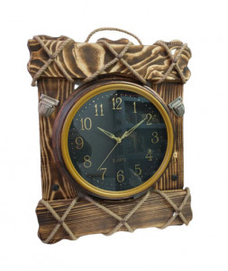 Ceas decorativ din lemn traditional