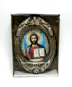 Icoana ceramica Iisus din Kazan binecuvantand