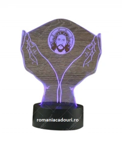 Lampa Led gravat cu Iisus