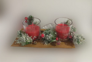 Set candele ornament craciun