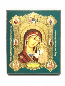 Icoana medalion Maica cu Pruncul binecuvantand
