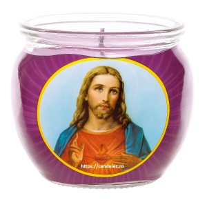 Lumânare Decorativă cu Aromă de Lavandă