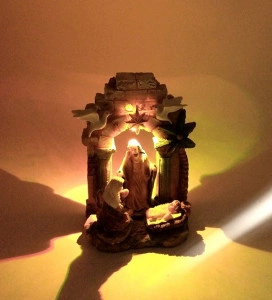 Ornament rasina  led Nasterea Domnului