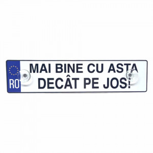 Placuta Mai bine cu asta decat pe jos