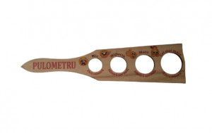 Pulometru din lemn cu gauri 7×30 CM
