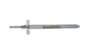 Sabie lemn cu iinscriptie Romania