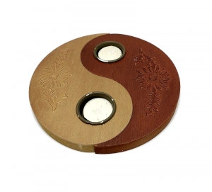 Suport pentru 2 lumanari YIN-YANG