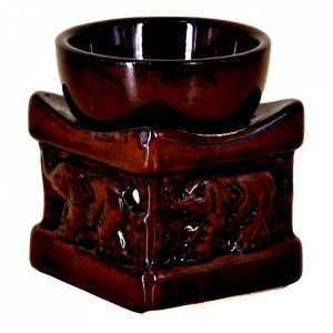 Candela ceramica mica cu design Elefant